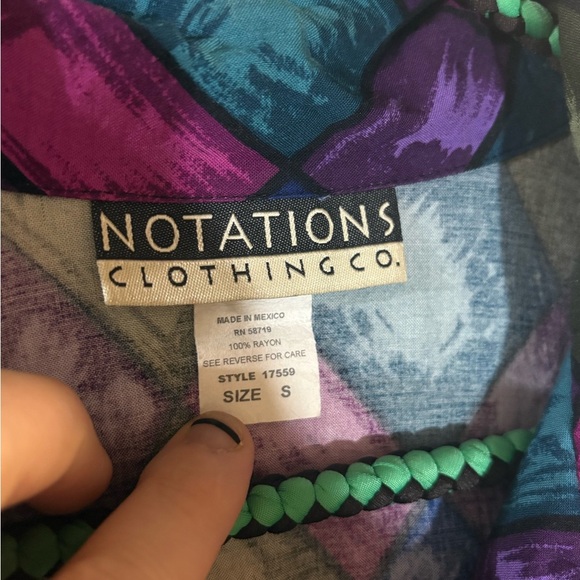 Vintage Notations Argyle Pattern Shirt - Picture 5 of 9